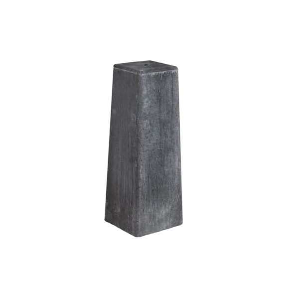 Betonpoer Antraciet 15x15cm 50cm hoog zonder draadeind en stelplaat