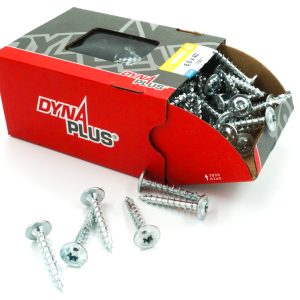 Houtbouwschroef Verzinkt Tellerkop (6 x 40 mm) 100st