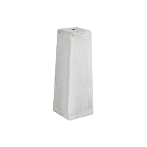 Betonpoer grijs 15x15cm | 50cm hoog | zonder draadeind en stelplaat