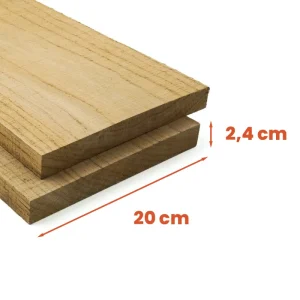 Eiken plank 2,4x20 cm Eichenholzbrett