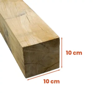 Eiken paal 10x10 cm – Diverse lengtes