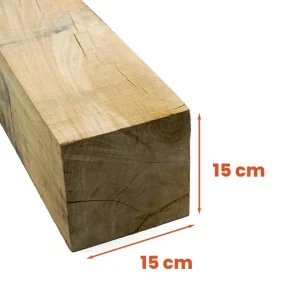Eiken paal 15x15 cm Pahl Eichen