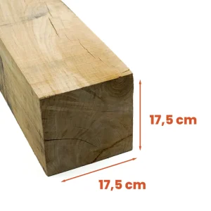 Eiken paal 17,5x17,5 cm Pahl Eichen