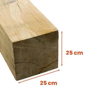 Eiken paal 25x25 cm Pahl Eichen