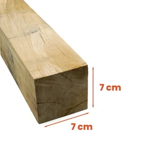 Eiken paal 7x7 cm Pahl Eichen