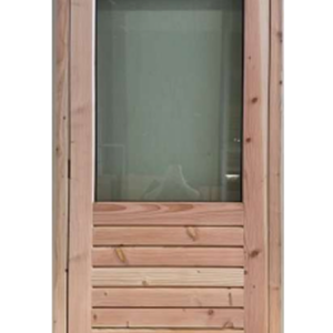 Douglas kozijn | met stapeldorpel deur | 1000x2174 mm | linksdraaiend