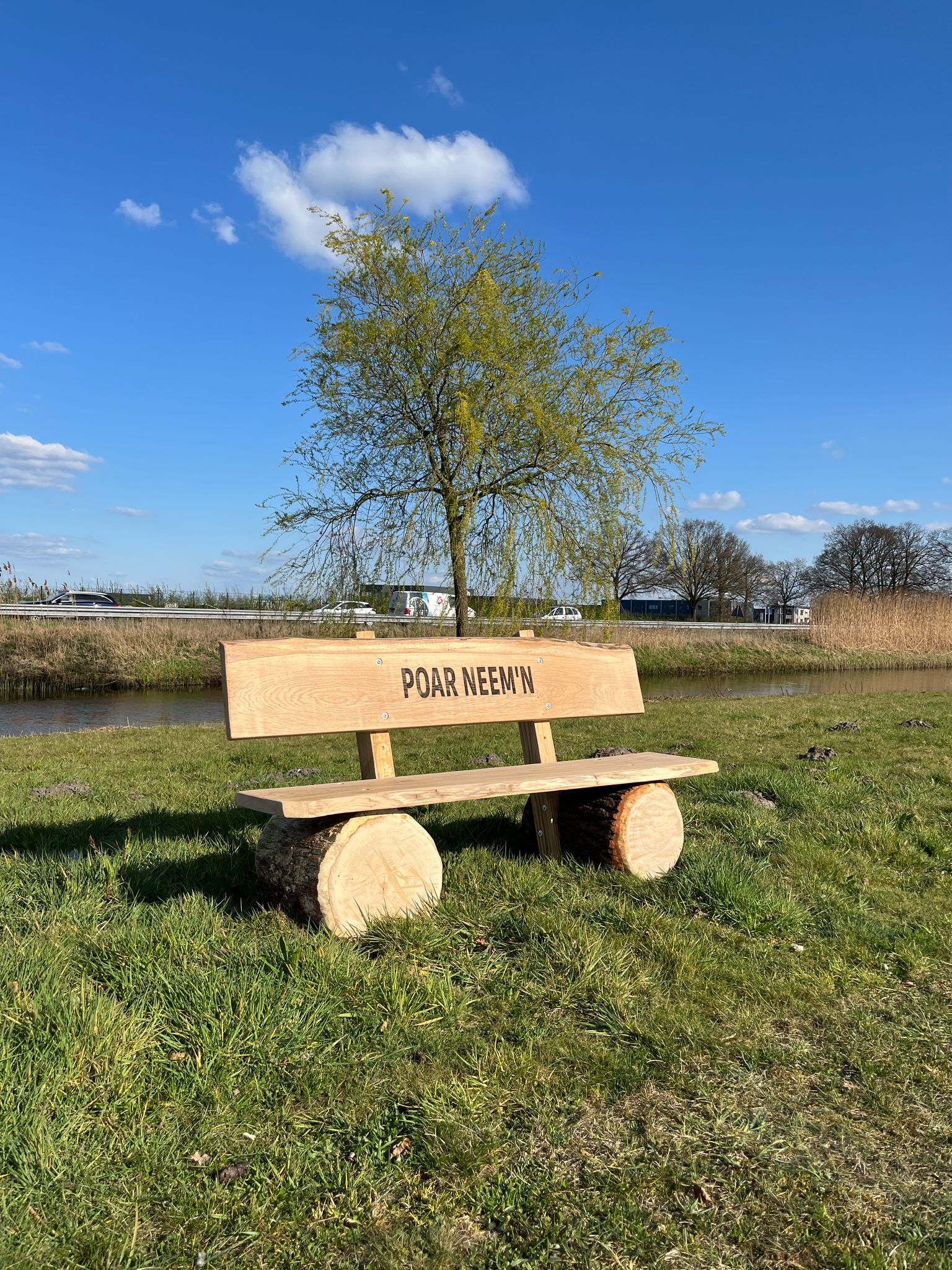 Boomstambank met Rugleuning - Afbeelding 4