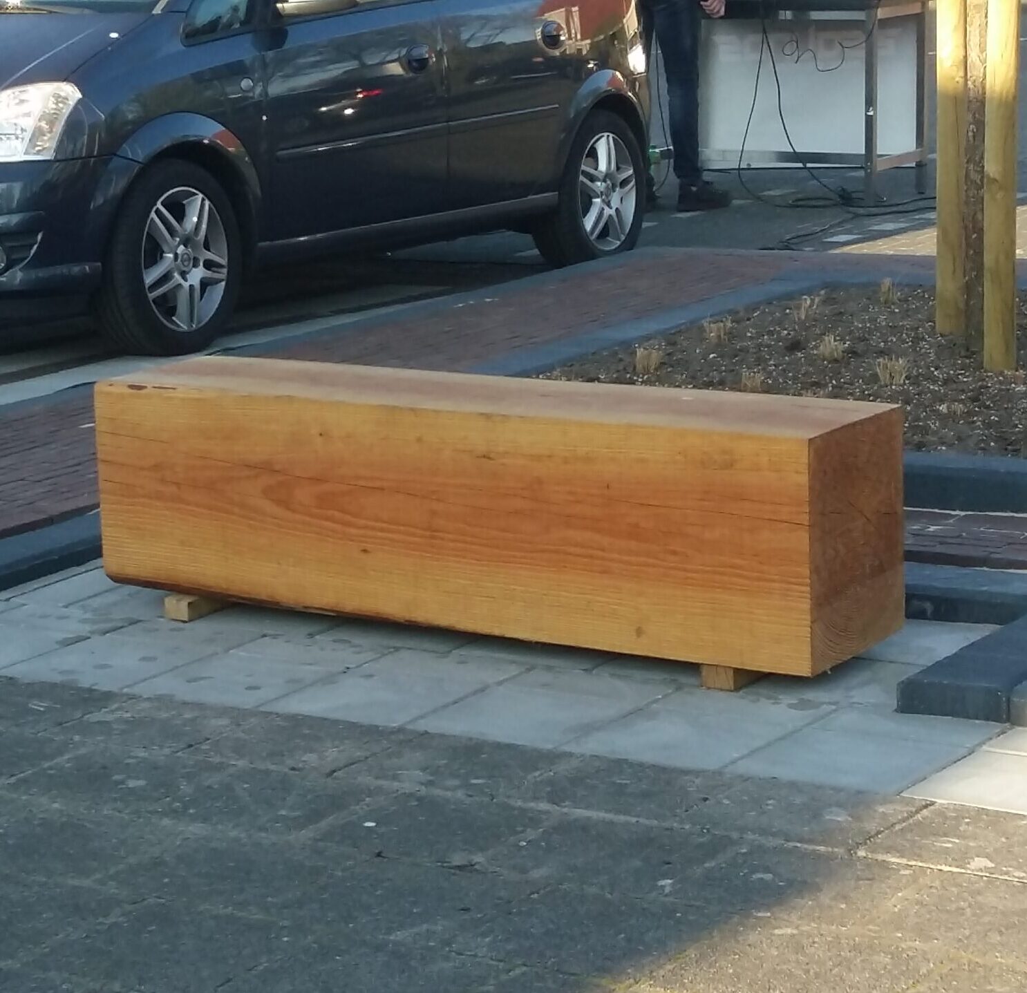 Bank houtenblok - Afbeelding 2